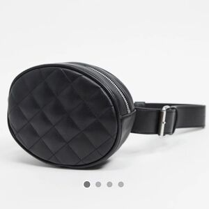 Boohoo small fanny pack waist black bag
